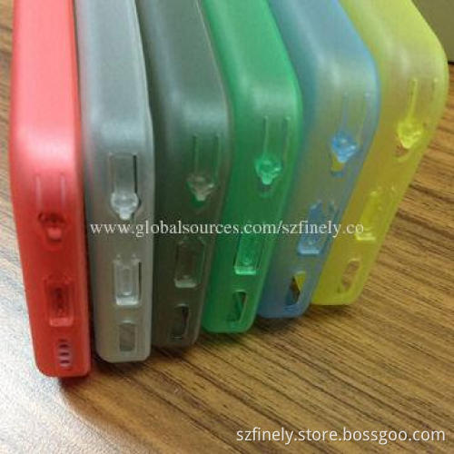 TPU Case for iPhone 5C, Matte Finished with Dust-proof Plug, Simple and Good Texture